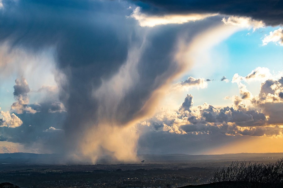 Hail Shower Over Chesire England